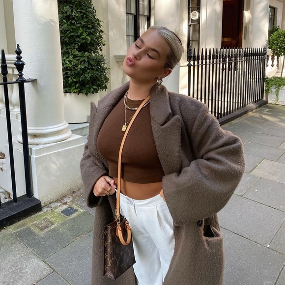 Zara Brown Ribbed T-Shirt Tank - Picture 2 of 10